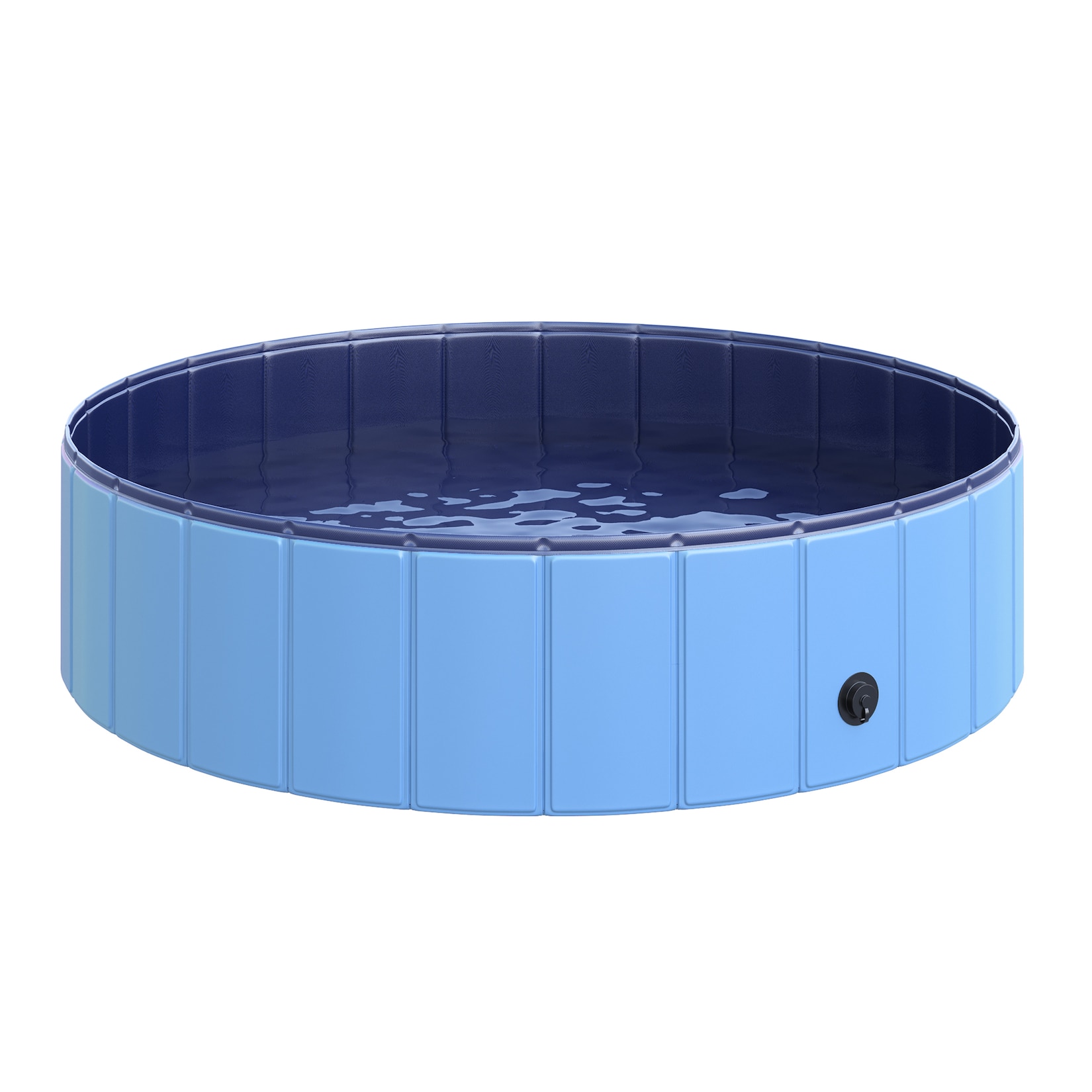 PawHut Hundepool mit Wasserablassventil blau 120 x 30 cm (ØxH)