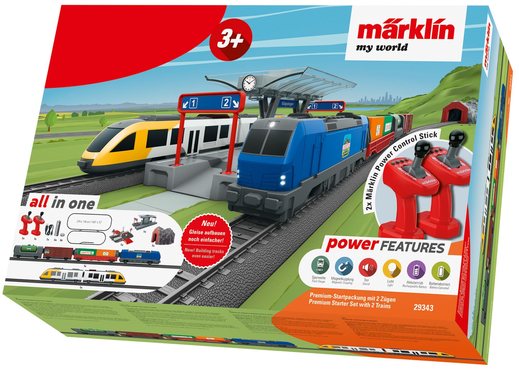 M&auml;rklin my world H0  - Premium-Startpackung mit 2 Z&uuml;gen - Bild 1