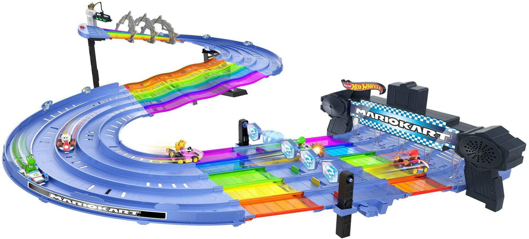 Hot Wheels Mattel GXX41 Hot Wheels Mario Kart Rainbow Road Track Set - Bild 1