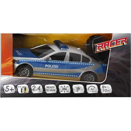 Racer R/C Polizeiwagen mit Licht, 2.4GHZ - Bild 1