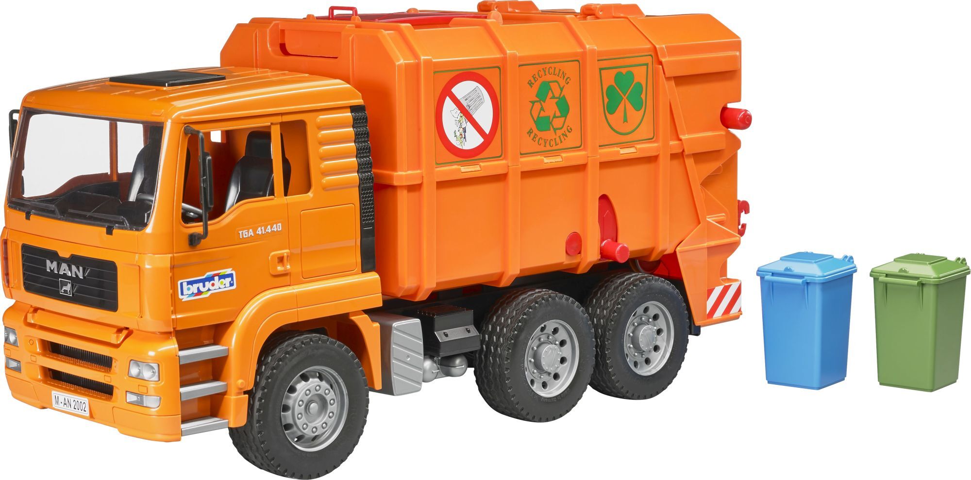 bruder 02760 MAN TGA M&uuml;ll-LKW orange - Bild 1