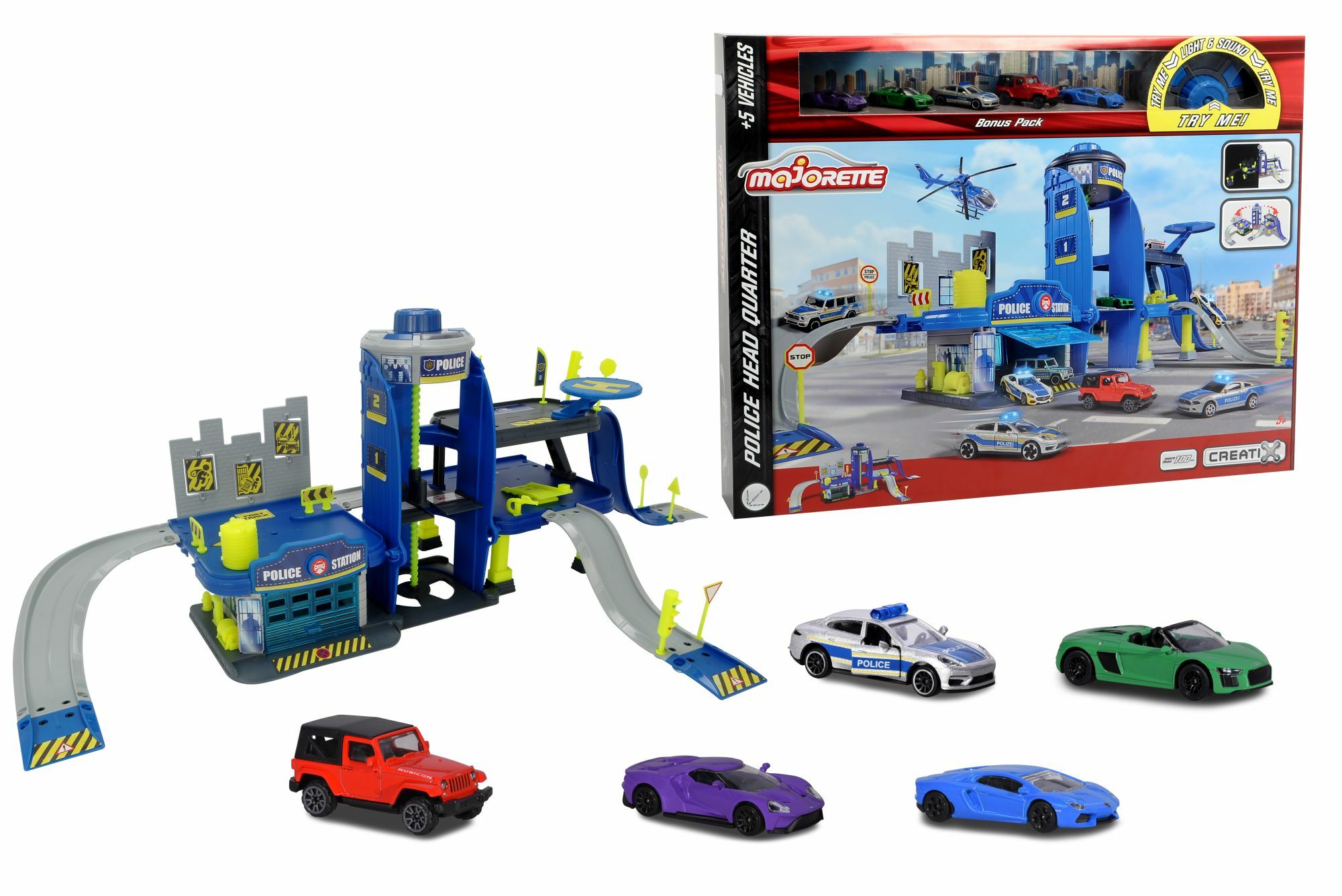 majorette Creatix Police Playset+5 vehicles - Bild 1