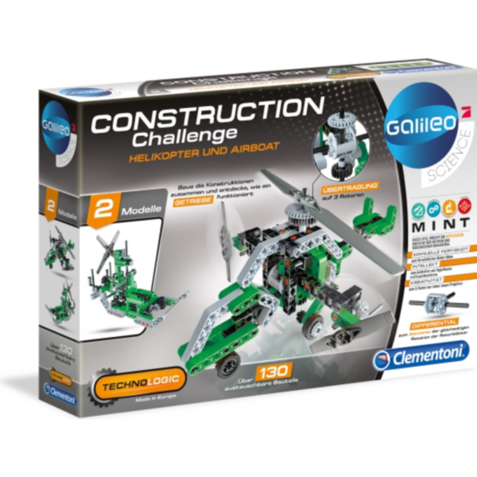 Galileo Clementoni  Construction Challenge - Helikopter & Airboat - Bild 1