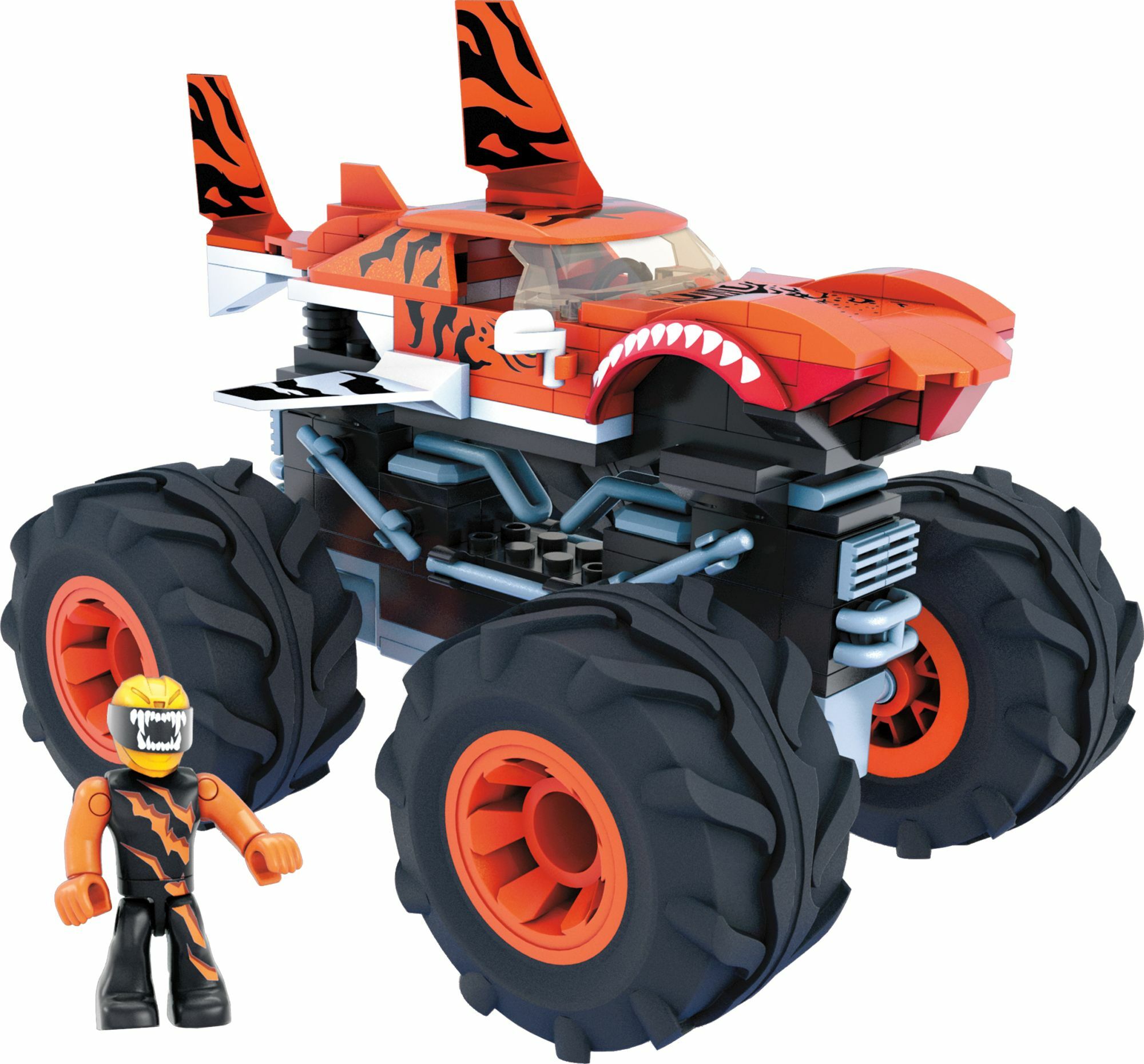 Mega Construx Mattel GVM26  Hot Wheels Monster Trucks Tiger Shark - Bild 1