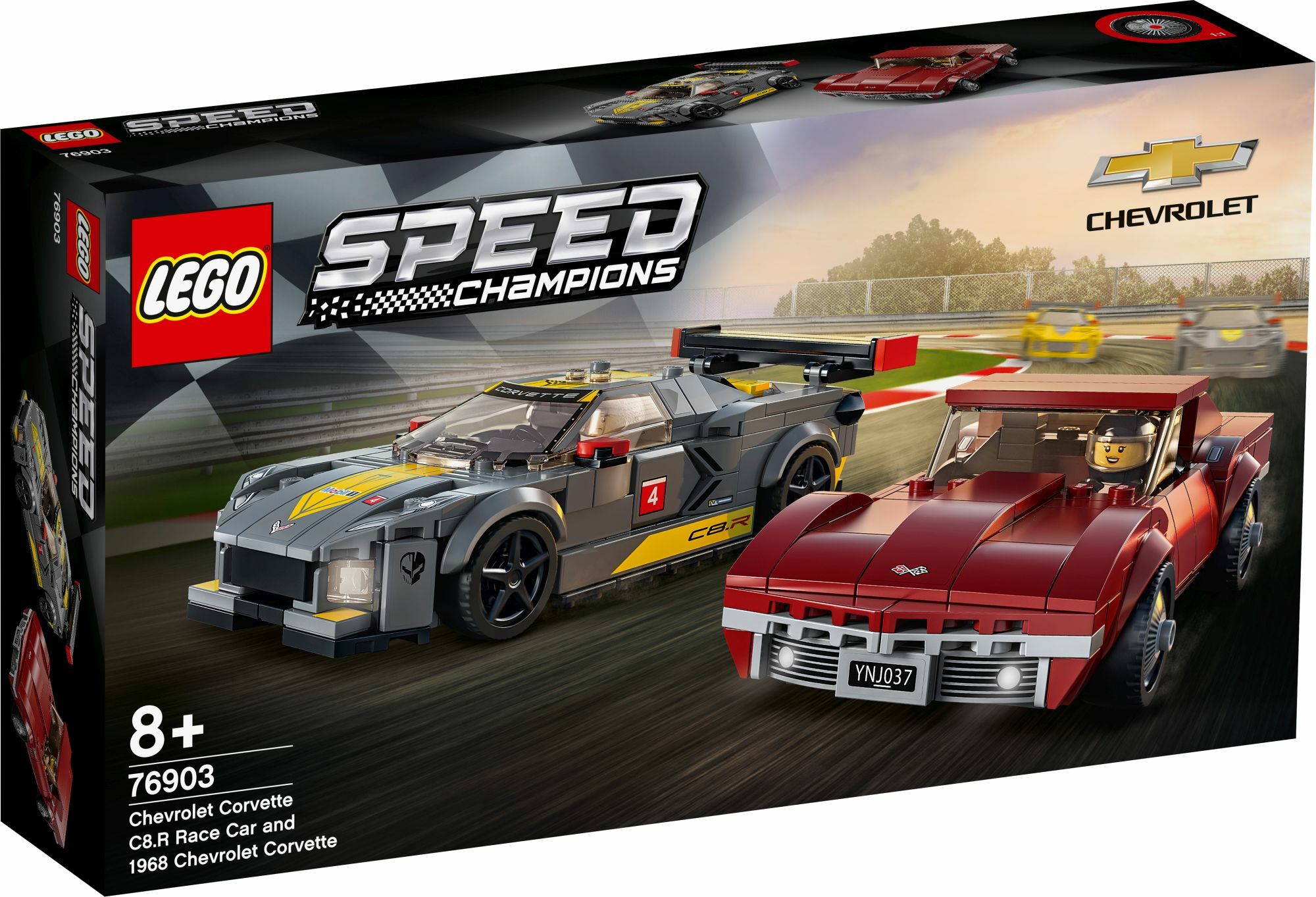 LEGO&reg; Speed Champions 76903 Chevrolet Corvette C8.R & 1968 Chevrolet Corvette - Bild 1