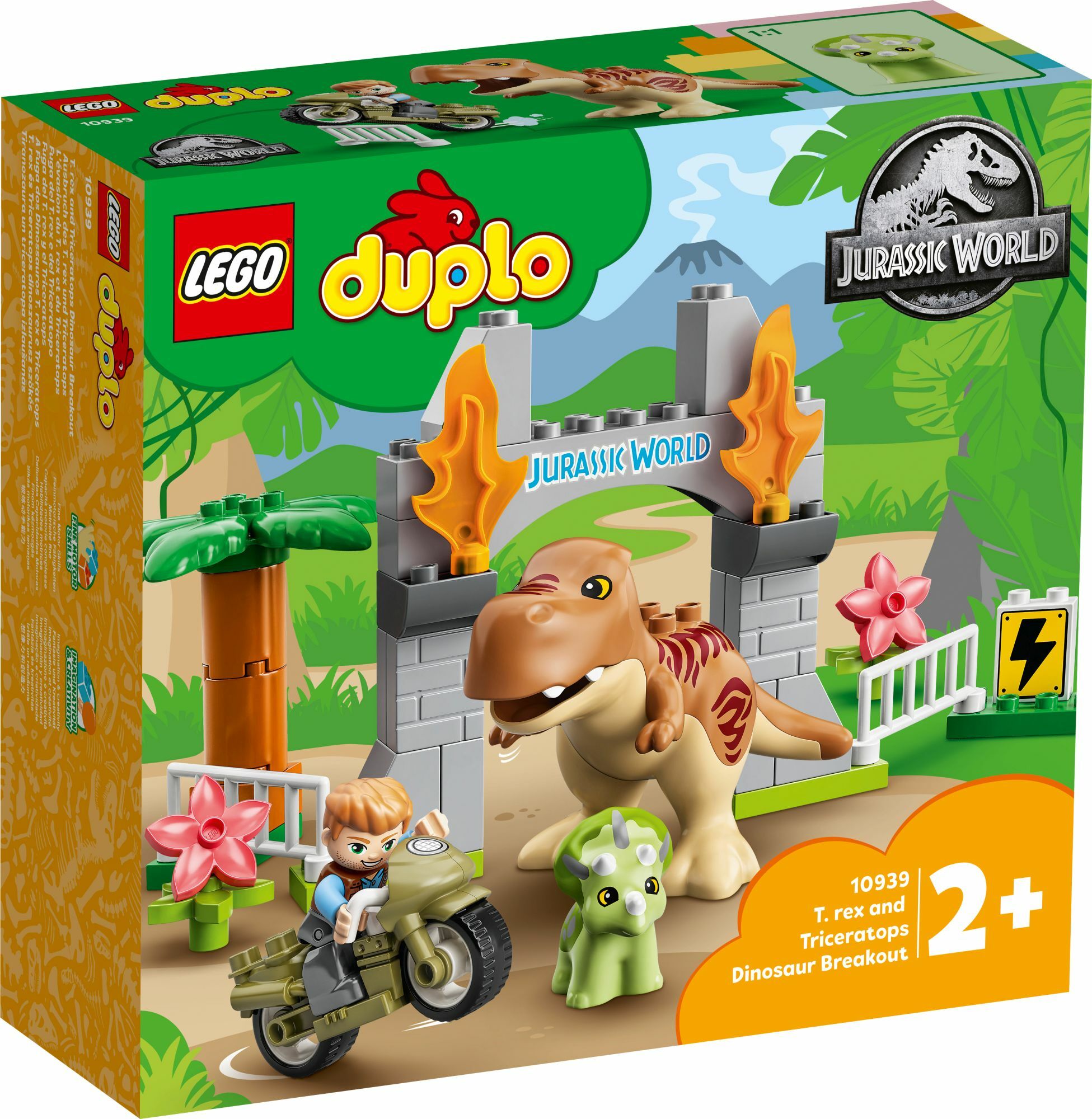 LEGO&reg; duplo 10939 Ausbruch des T. rex und Triceratops - Bild 1