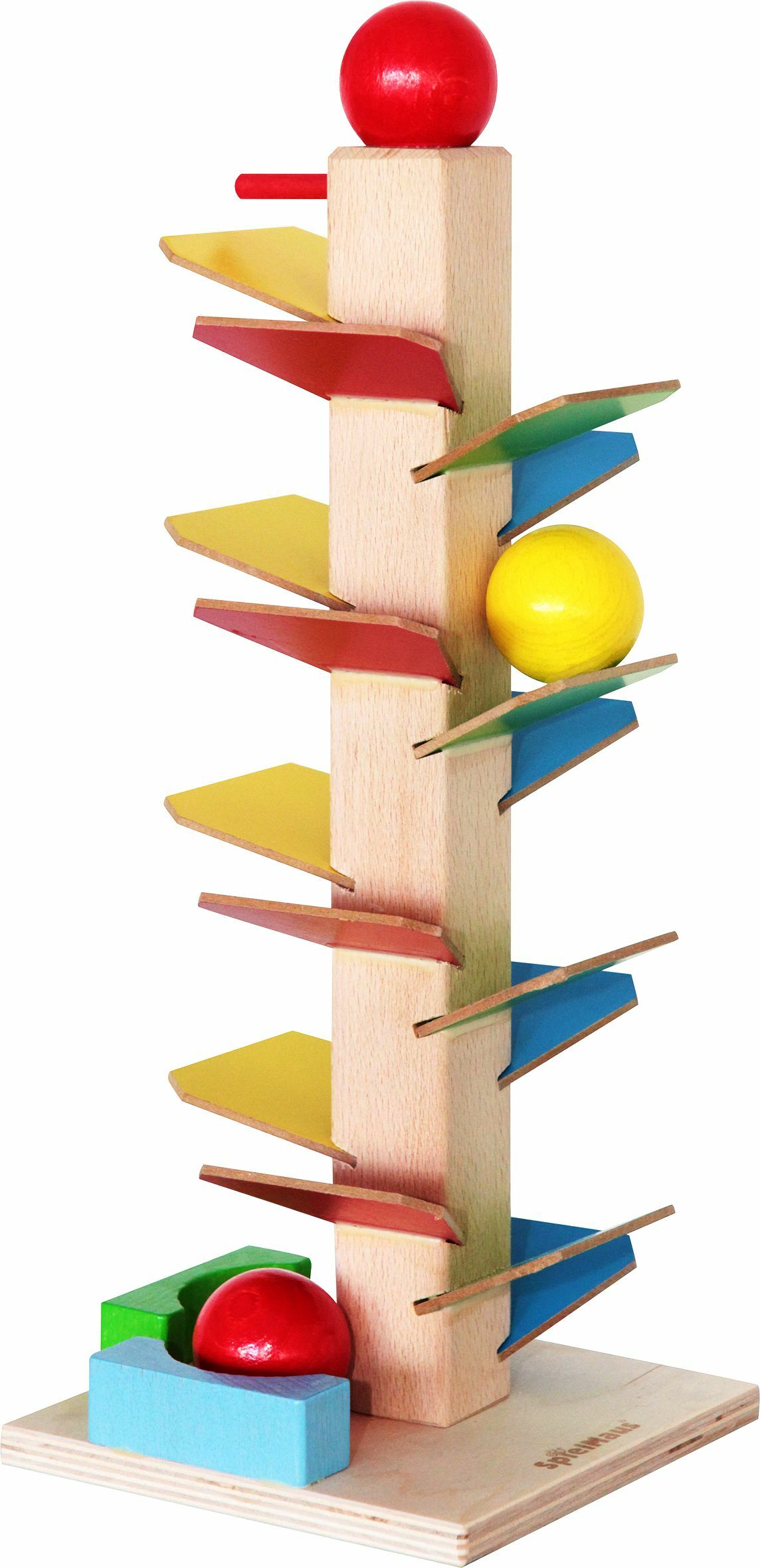 Nemmer SpielMaus Holz Murmelklangbaum H&ouml;he 40 cm - Bild 1