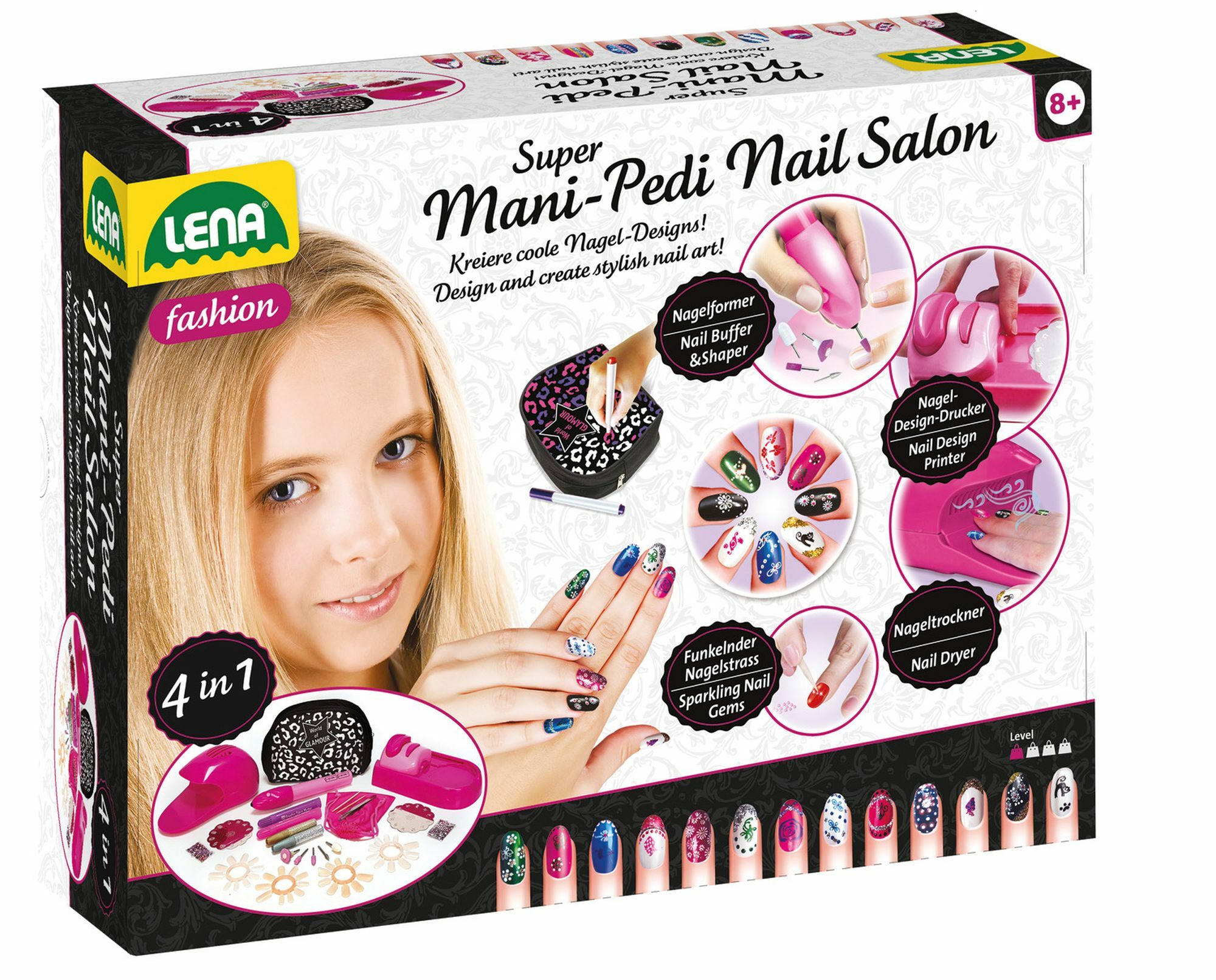 LENA&reg; Fashion Mani-Pedi Nail Salon, Faltschachtel - Bild 1