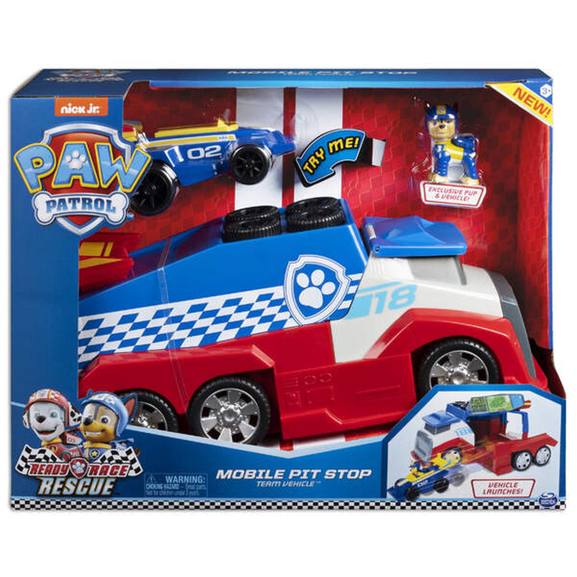 Paw Patrol Spin Master  Ready, Race, Rescue Mobile Pit Stop Fahrzeug - Bild 1