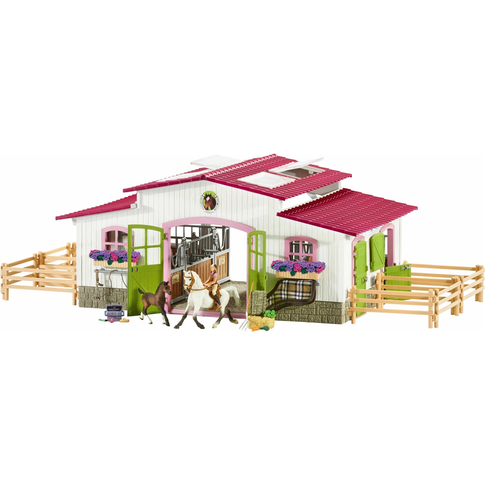 Schleich&reg; Horse Club 42344 Reiterhof mit Reiterin und Pferden, ab 3 Jahre - Bild 1