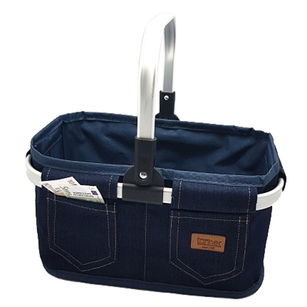 Tanner Einkaufskorb Jeans, leer - Bild 1