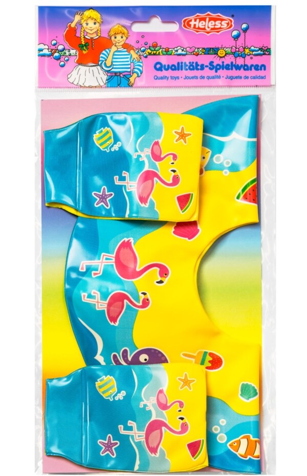 Heless Puppen-Schwimmringset mit Schwimmring und Schwimmfl&uuml;geln - Bild 1