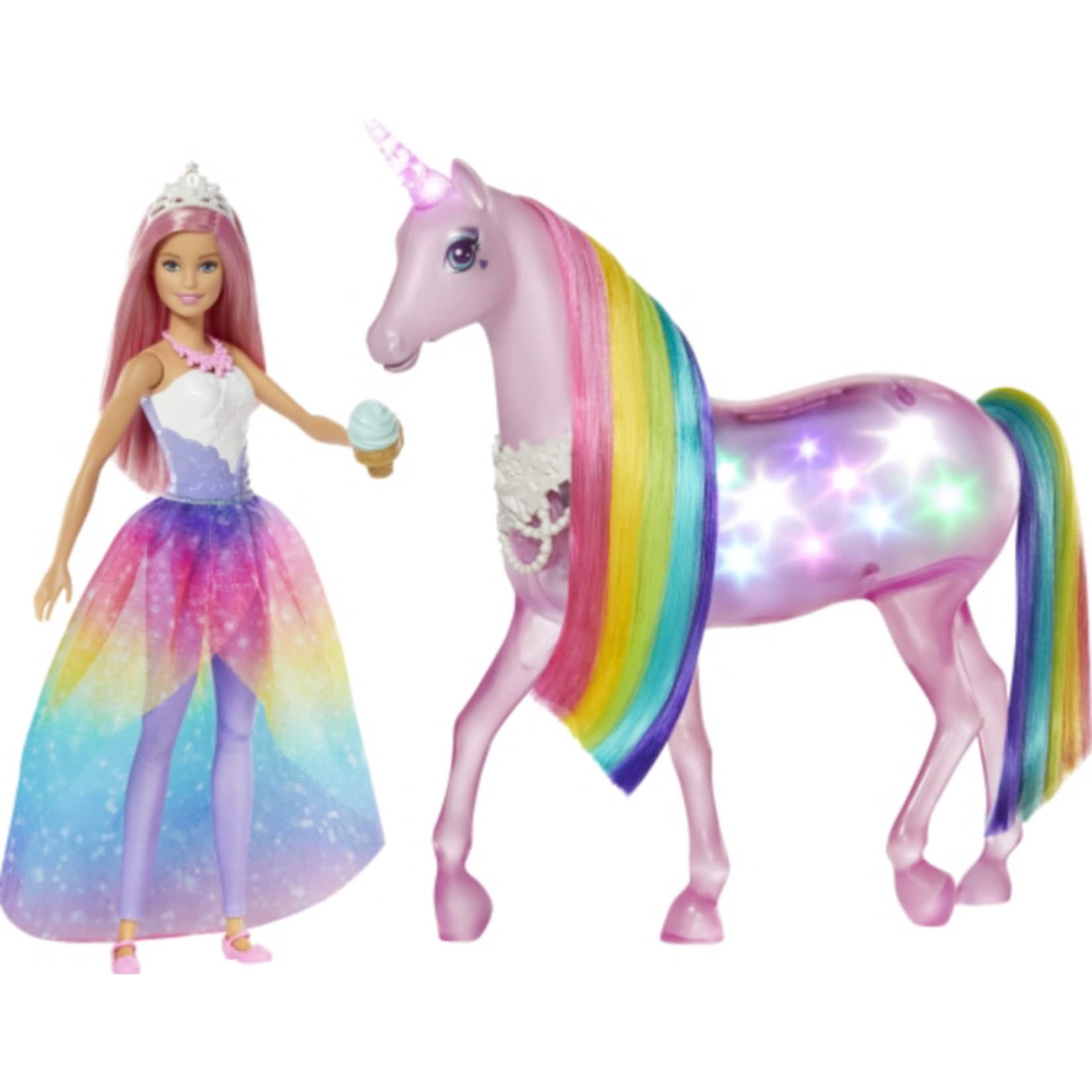 Barbie Mattel FXT26  Dreamtopia Magisches Zauberlicht Einhorn - Bild 1