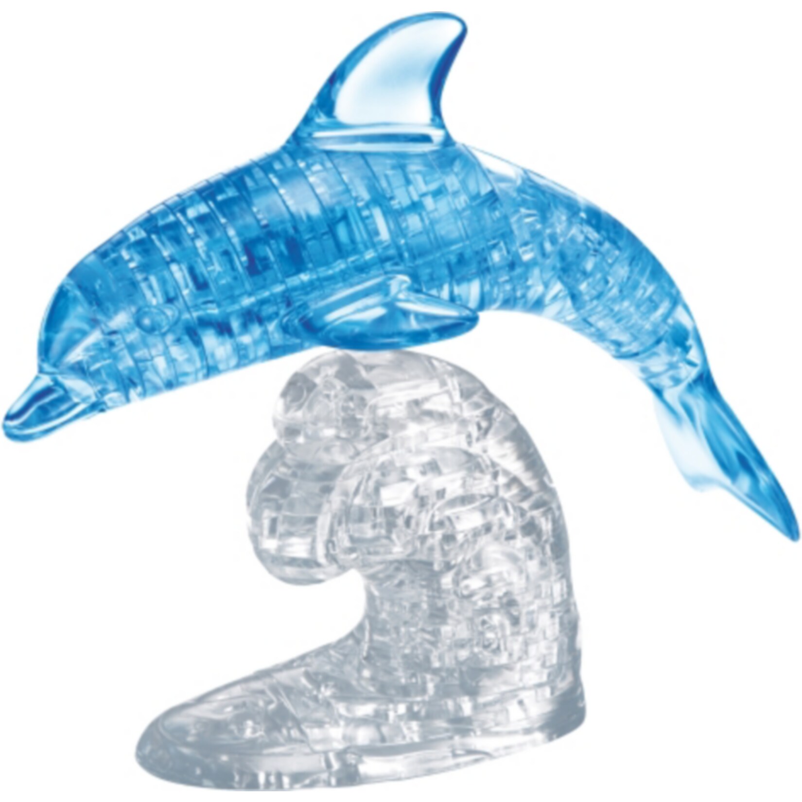 HCM Kinzel 3D Crystal Puzzle - Delfin blau 100 Teile - Bild 1