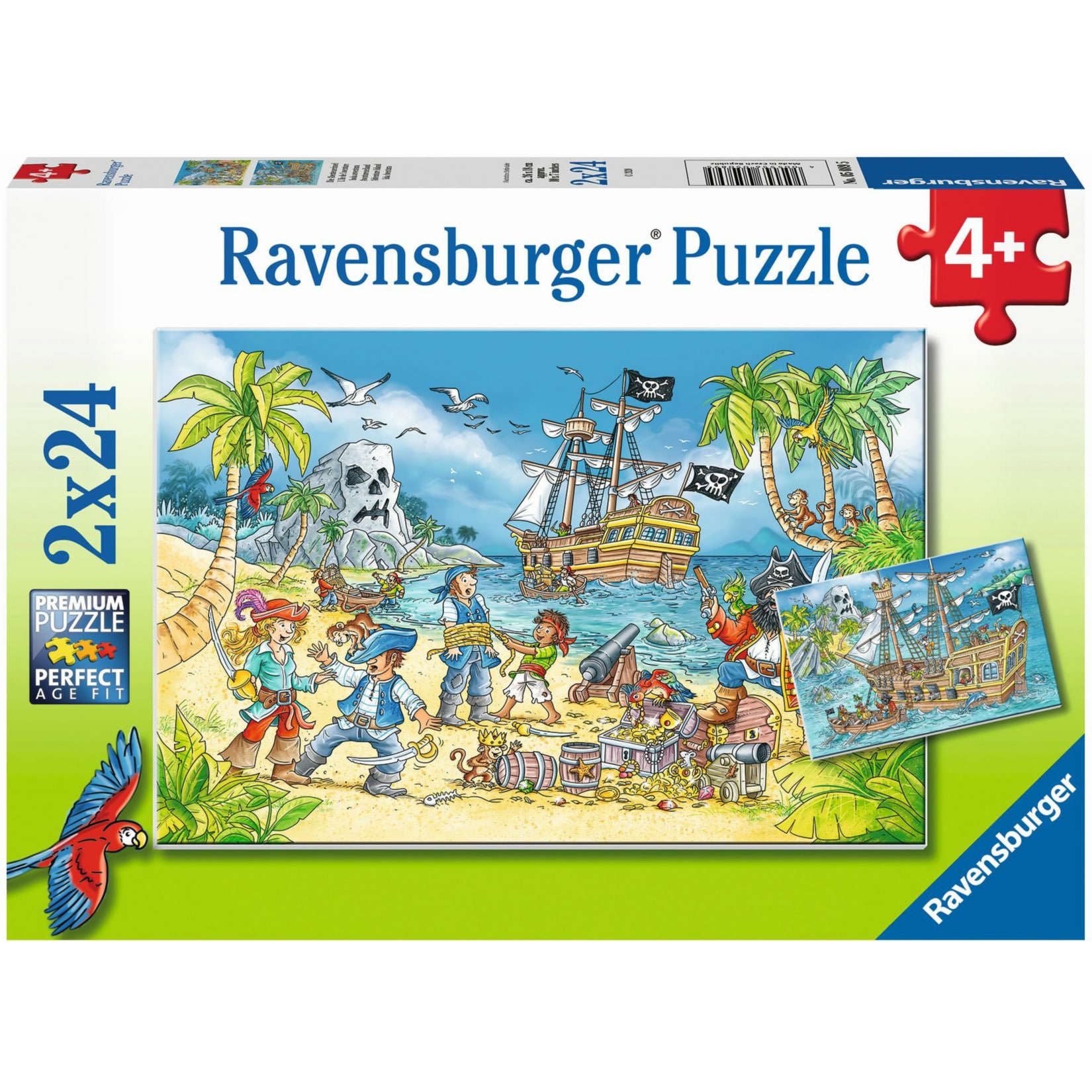 Ravensburger Kinderpuzzle - 05089 Die Abenteuerinsel - Puzzle f&uuml;r Kinder ab 4 Jahren, mit 2x24 Teilen - Bild 1