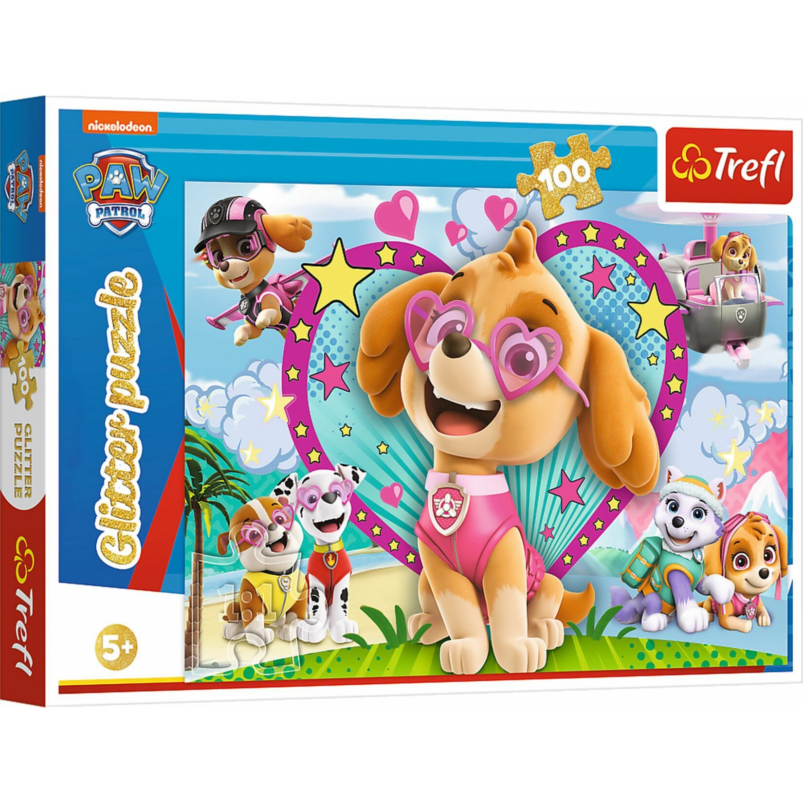 TREFL Glitzer Puzzle 100 &ndash; Paw Patrol - Bild 1