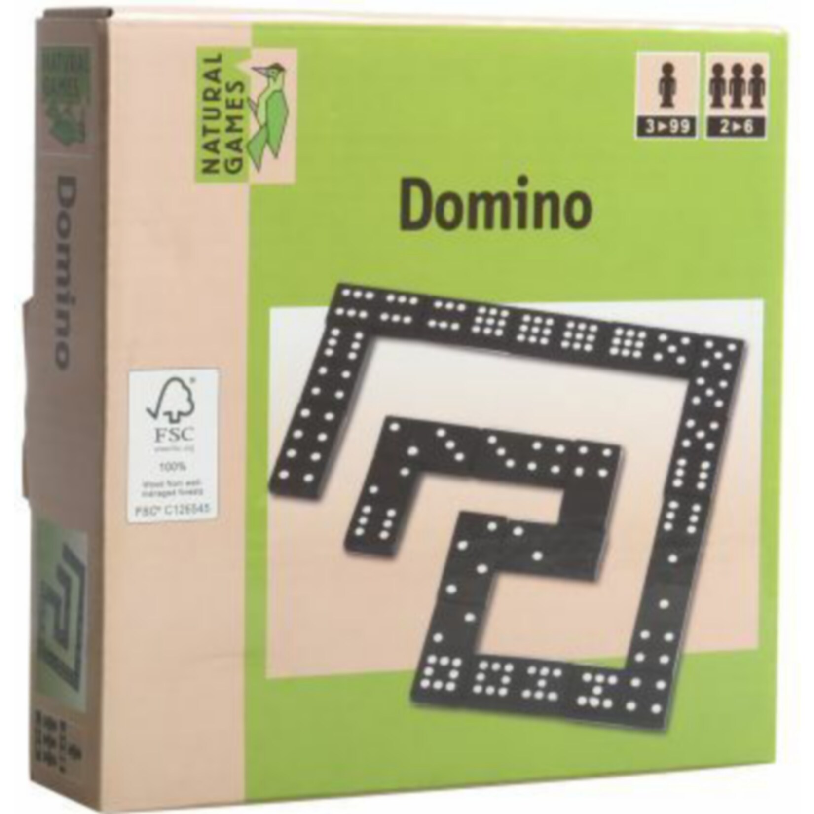 Natural Games Holz Domino, 55 Steine - Bild 1