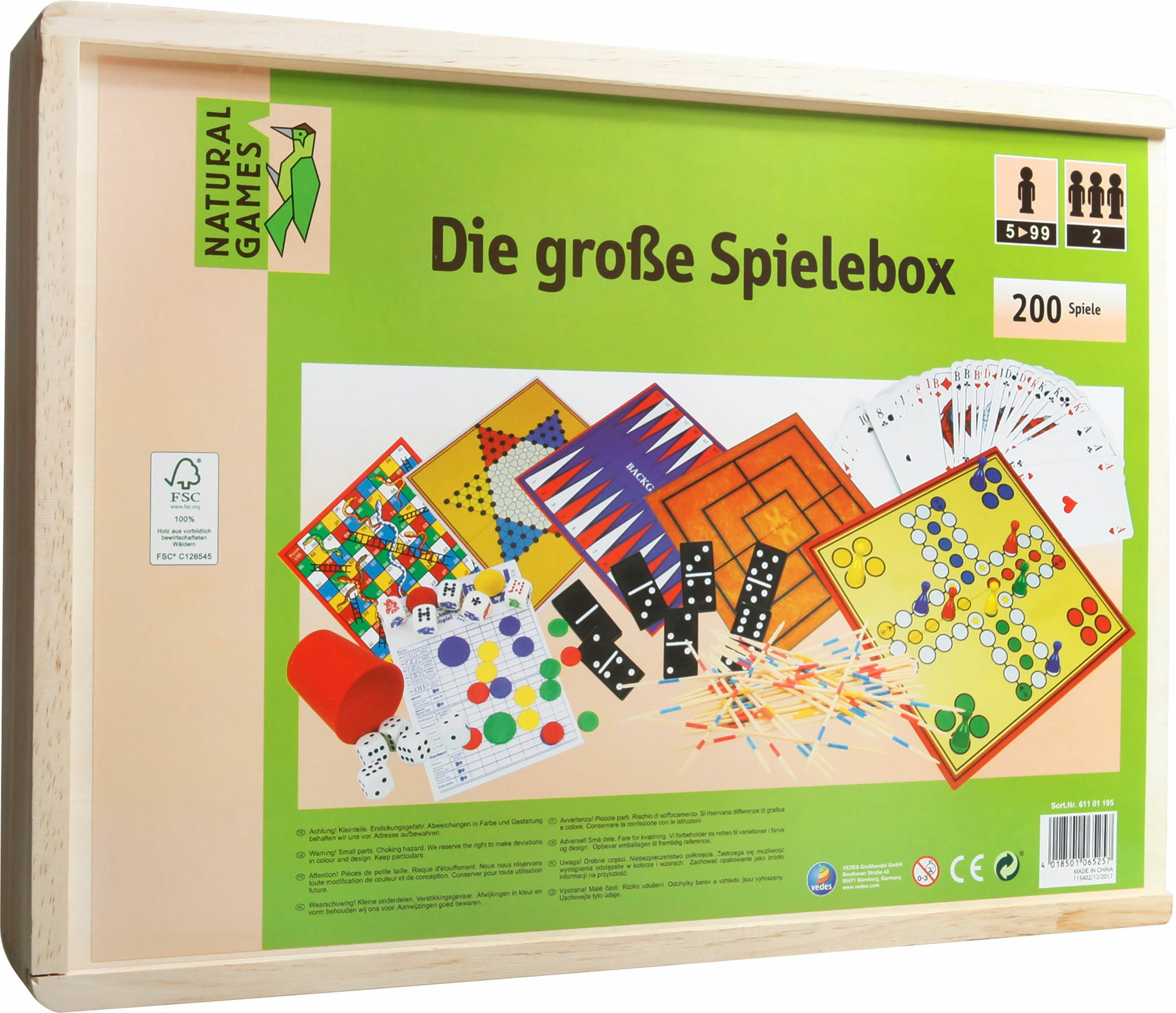 Natural Games Holz-Spielesammlung 200 in 1 - Bild 1