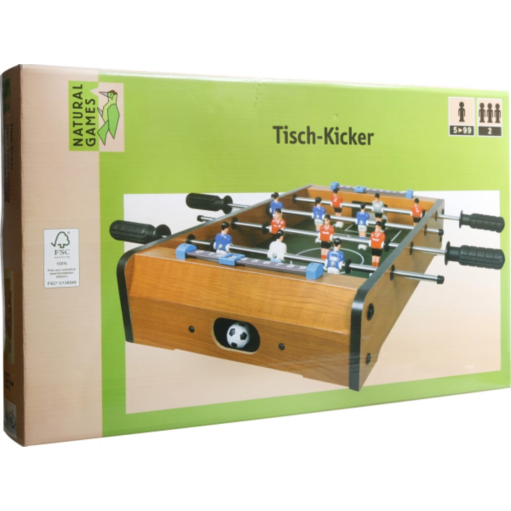 Natural Games Tischkicker 51x31,5x9 cm - Bild 1
