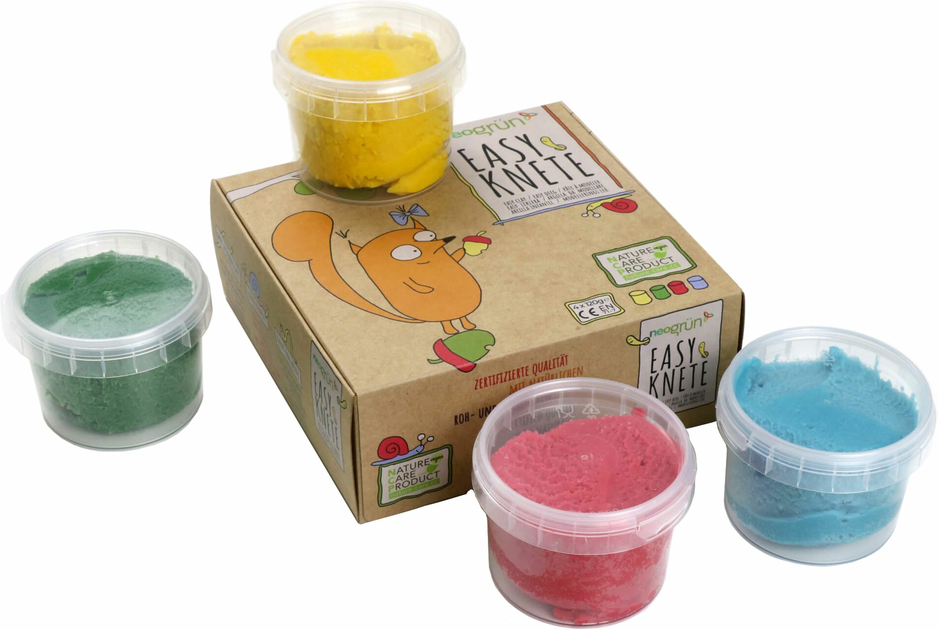 neogr&uuml;n Easy-Knete 4er Set Yuki - Bild 1