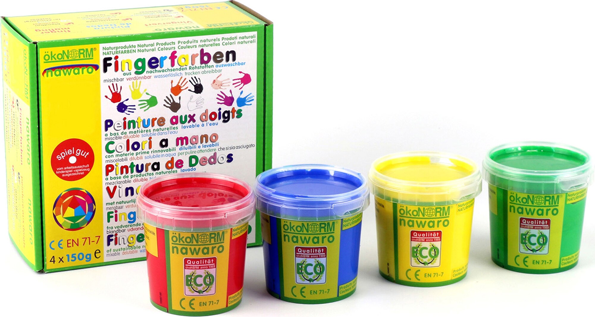 &Ouml;koNorm &Ouml;konorm - Fingermalfarbe 4er Set - Bild 1
