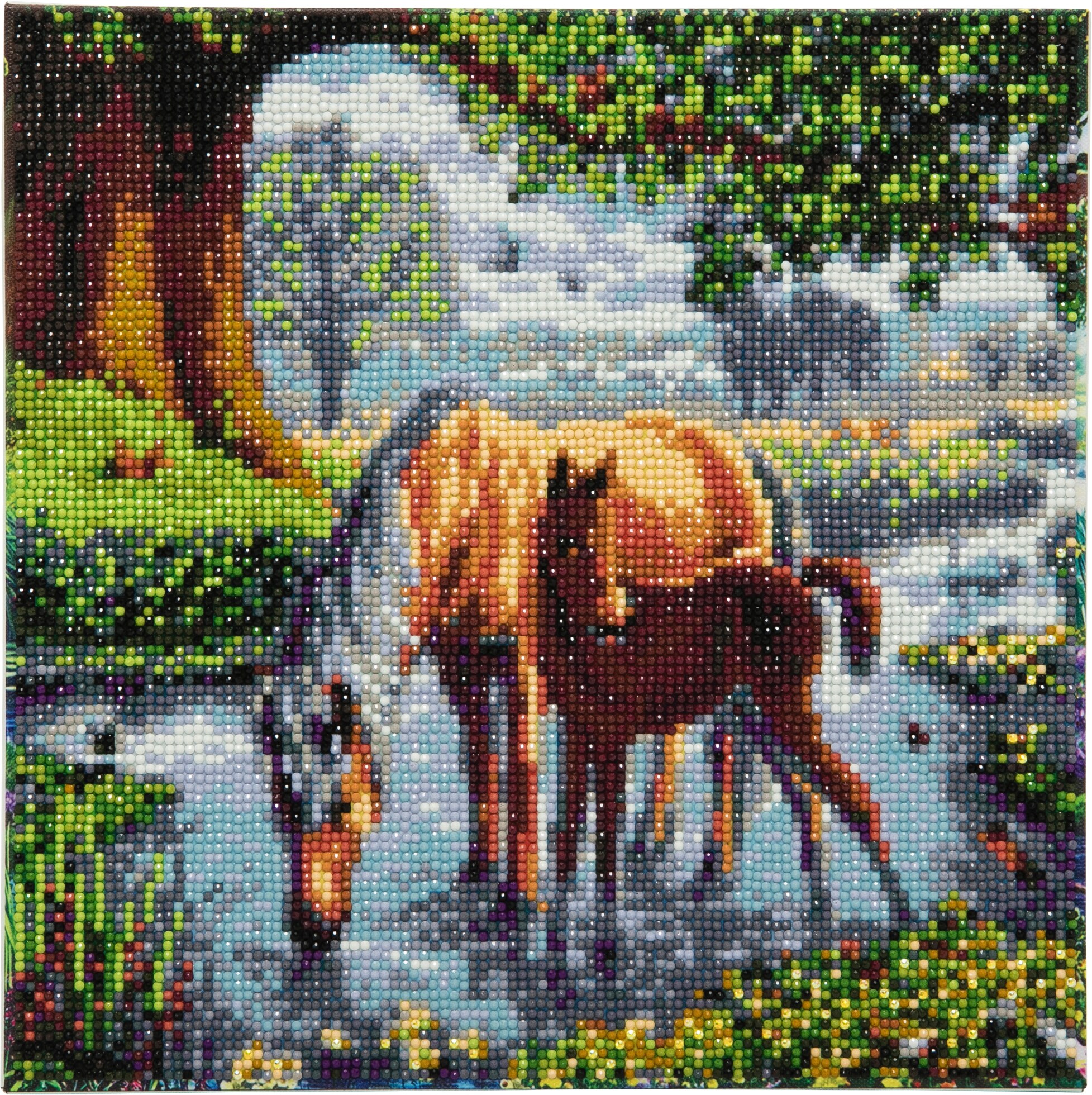 Crystal Art Leinwand Ponys 30x30 cm - Bild 1