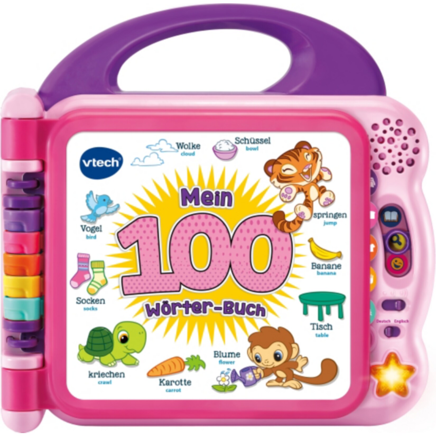 VTech 80-601554 Mein 100-W&ouml;rter-Buch pink - Bild 1