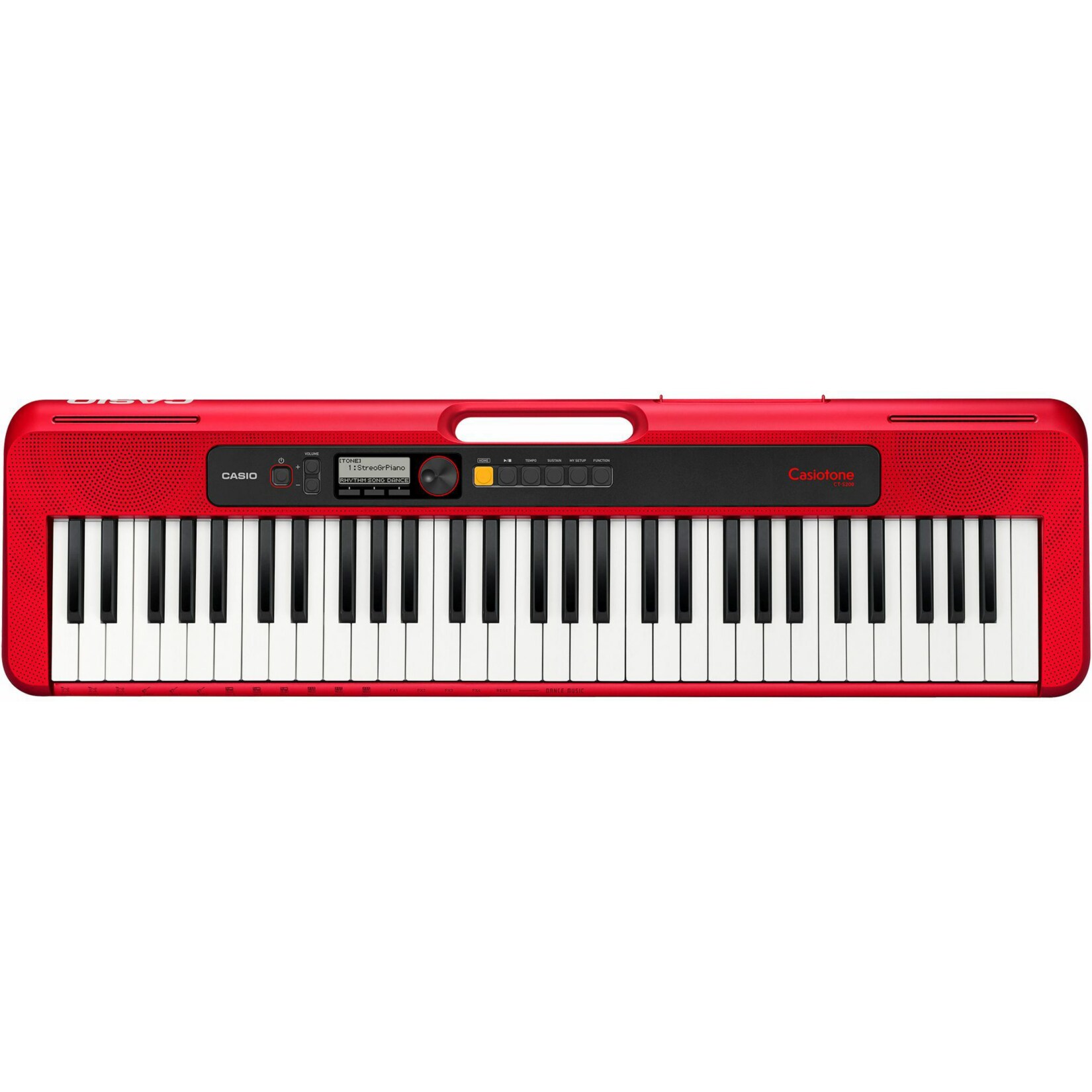 CASIO Keyboard Casio CT-S200RDC7 rot, 61 Standardtasten - Bild 1