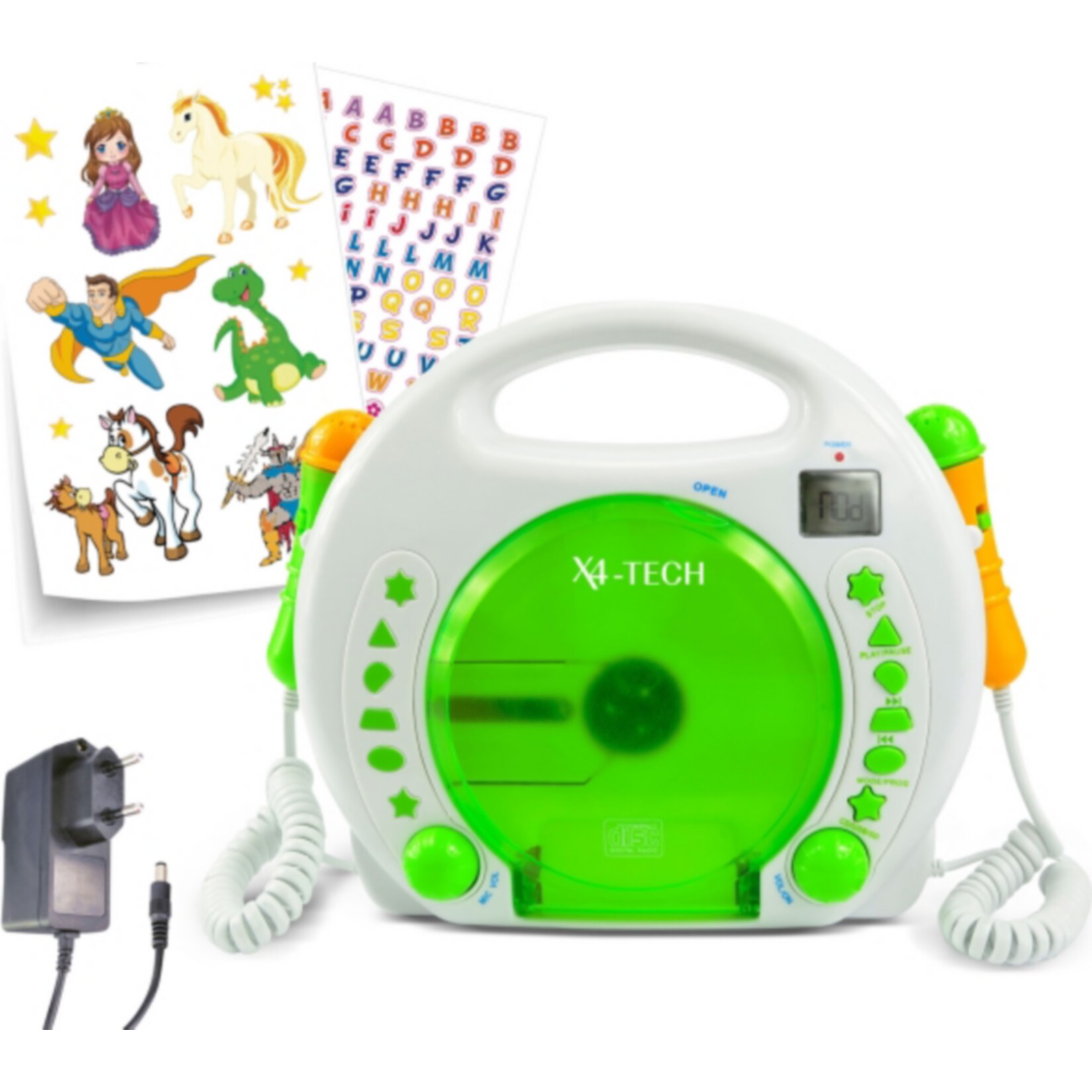 X4-Tech Karaoke CD-Player MP3 mit Akku & Netzteil - Bild 1