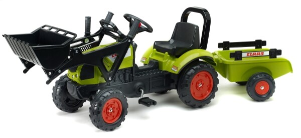 FALK Tret-Traktor Claas Lader + H&auml;nger 2 - 5 Jahre - Bild 1