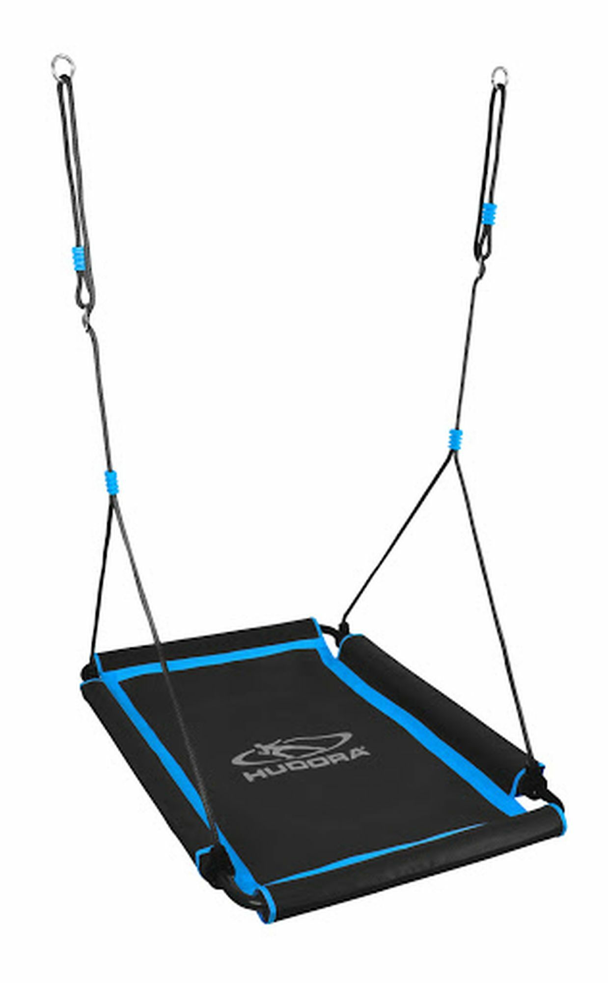 Hudora Nestschaukel Square 110, schwarz/hellblau - Bild 1