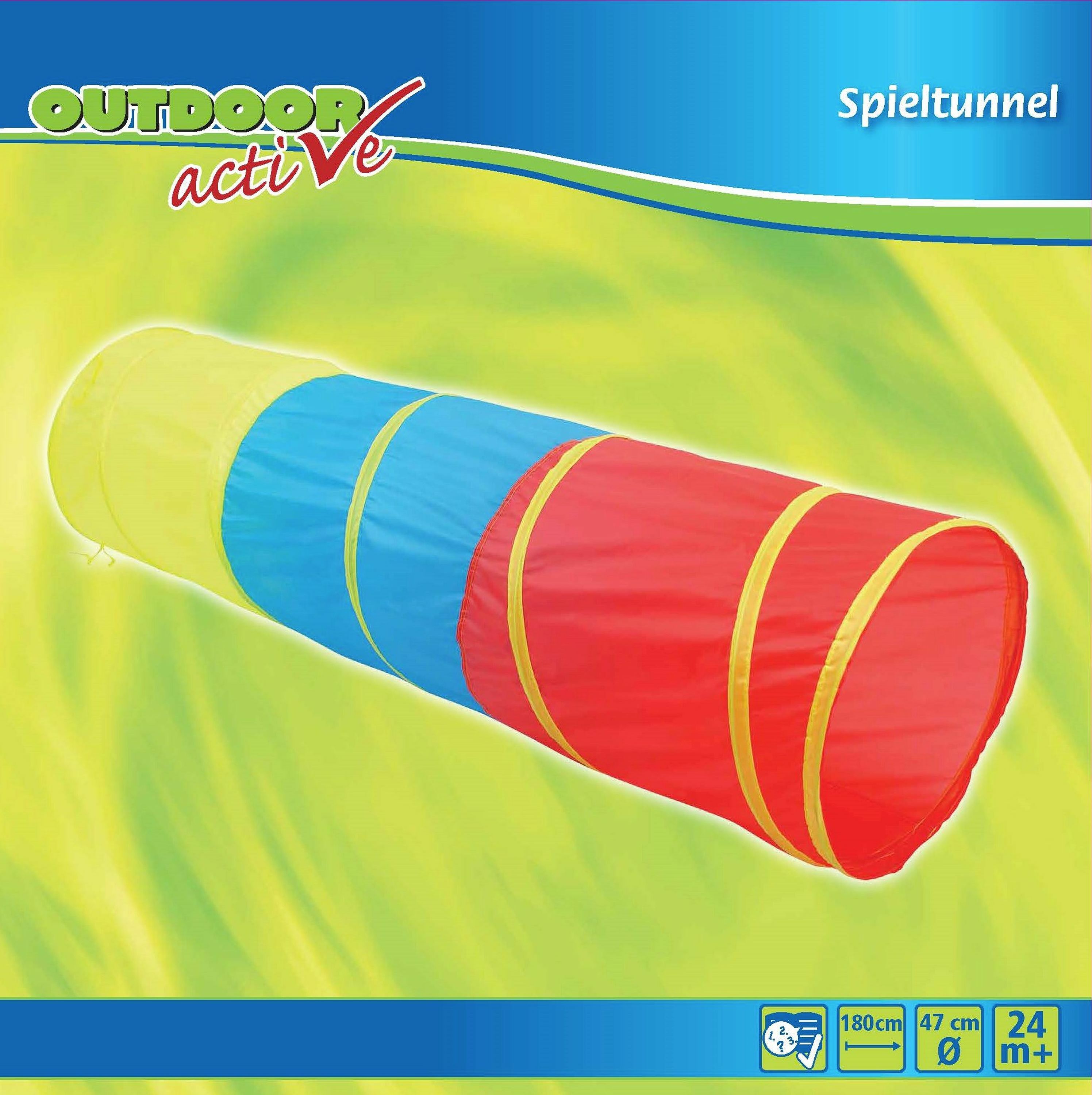 Outdoor active Outdoor active Spieltunnel in 3 Farben, # 47 x L&auml;nge 180 cm - Bild 1