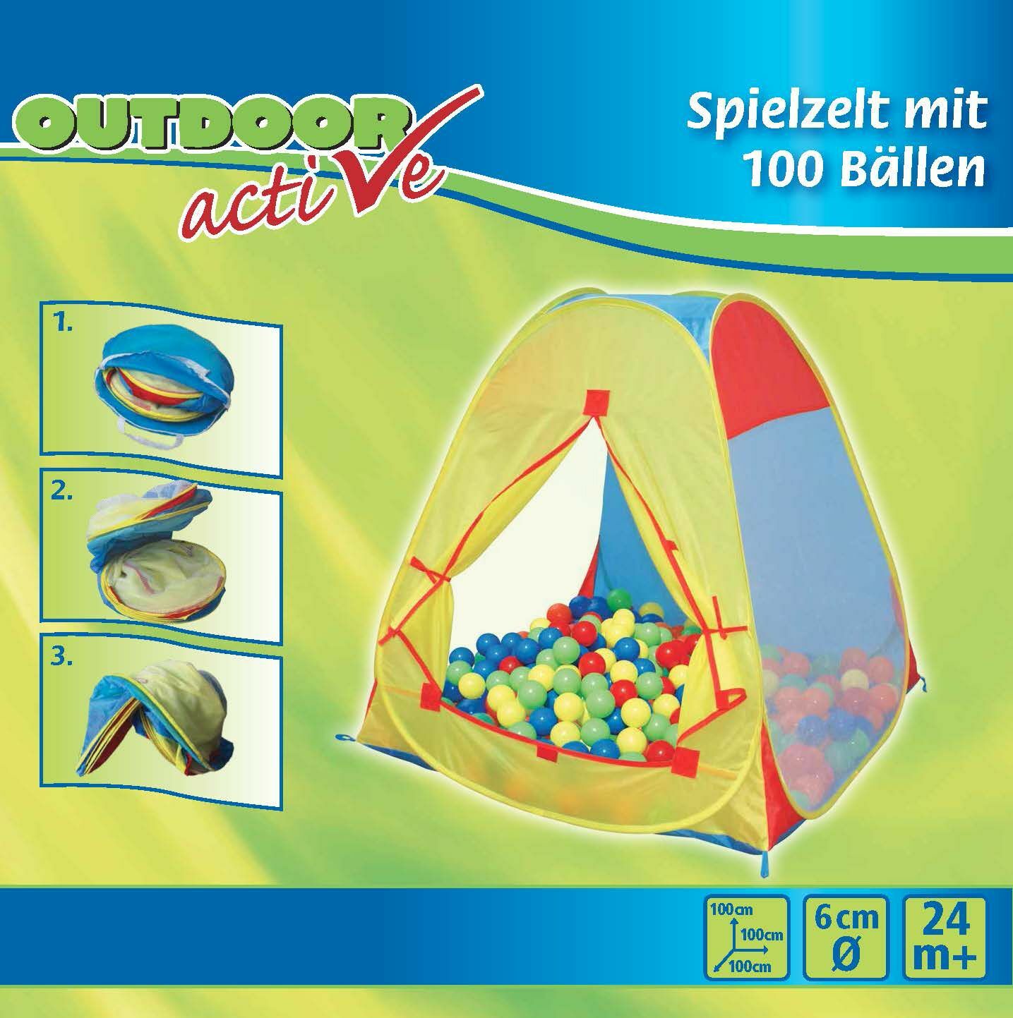 Outdoor active Outdoor active Zelt mit 100 B&auml;llen - Bild 1