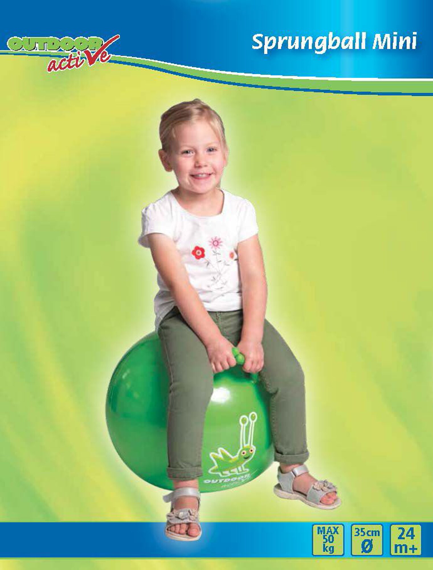 Outdoor active Outdoor active Sprungball Mini, # 35 cm - Bild 1