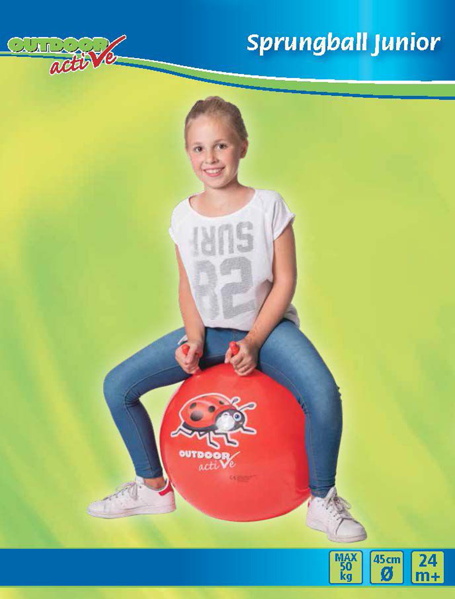 Outdoor active Outdoor active Sprungball Junior, # 45 cm - Bild 1