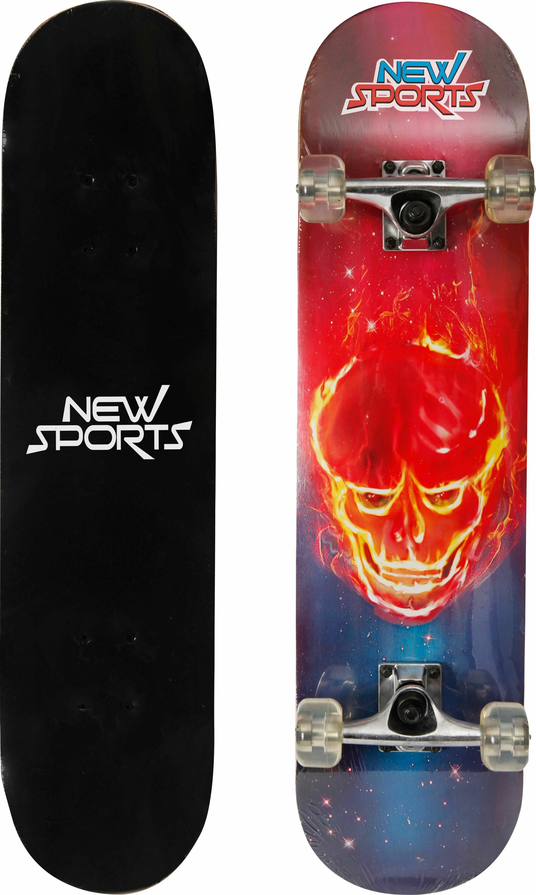 New Sports Skateboard Ghostrider, L&auml;nge 78,7 cm, ABEC 7 - Bild 1