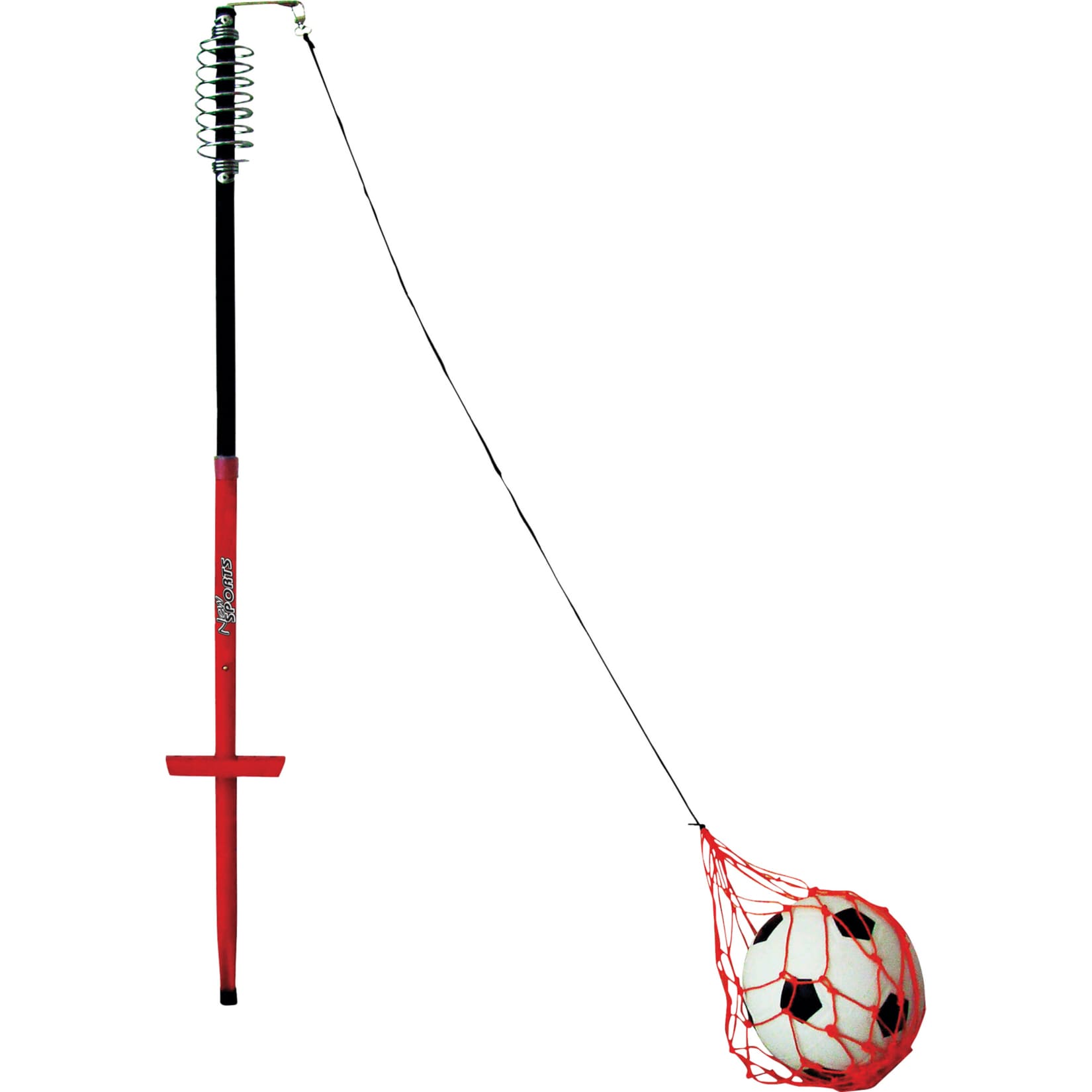 New Sports Fu&szlig;ball Trainer-Set, Stange+Ball - Bild 1