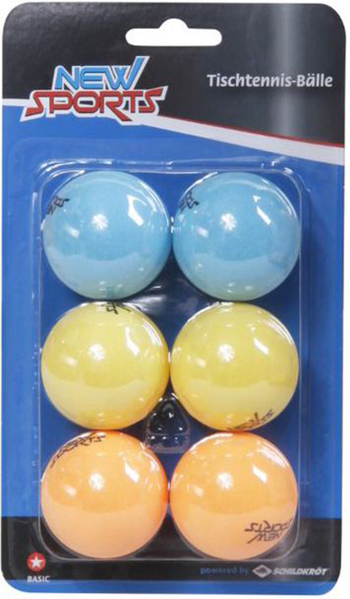New Sports TT B&auml;lle 6 St&uuml;ck, bunt - Bild 1