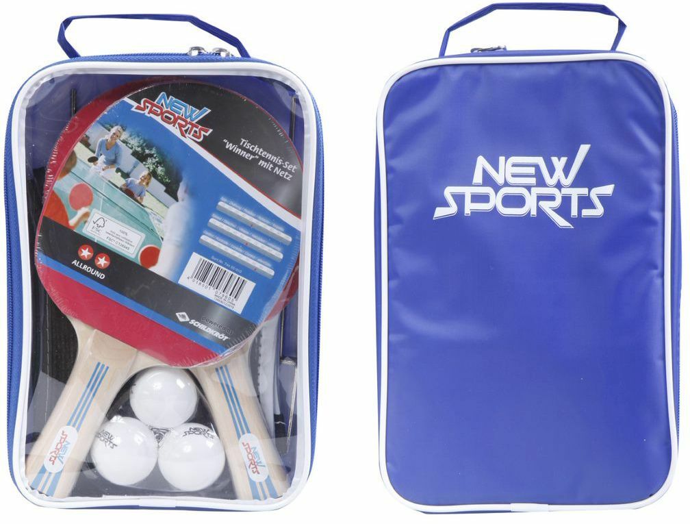 New Sports TT-Set, 2 Schl&auml;ger, 3 B&auml;lle, inklusive Netz - Bild 1