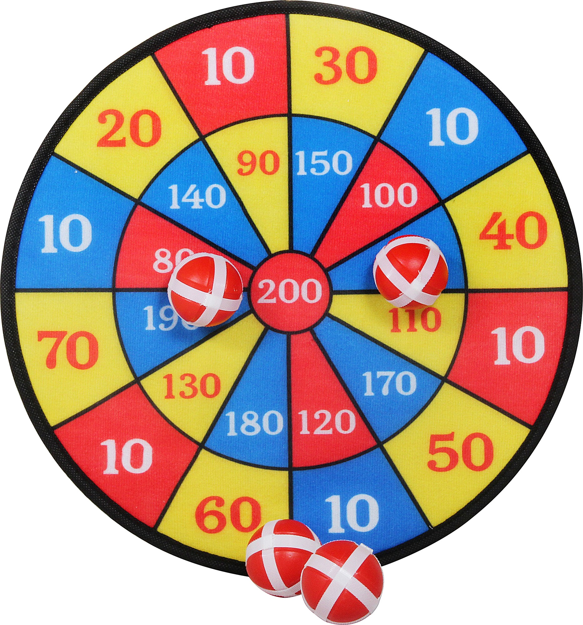 Outdoor active Outdoor active Dartscheibe Klett mit 4 B&auml;llen, # 35 cm - Bild 1