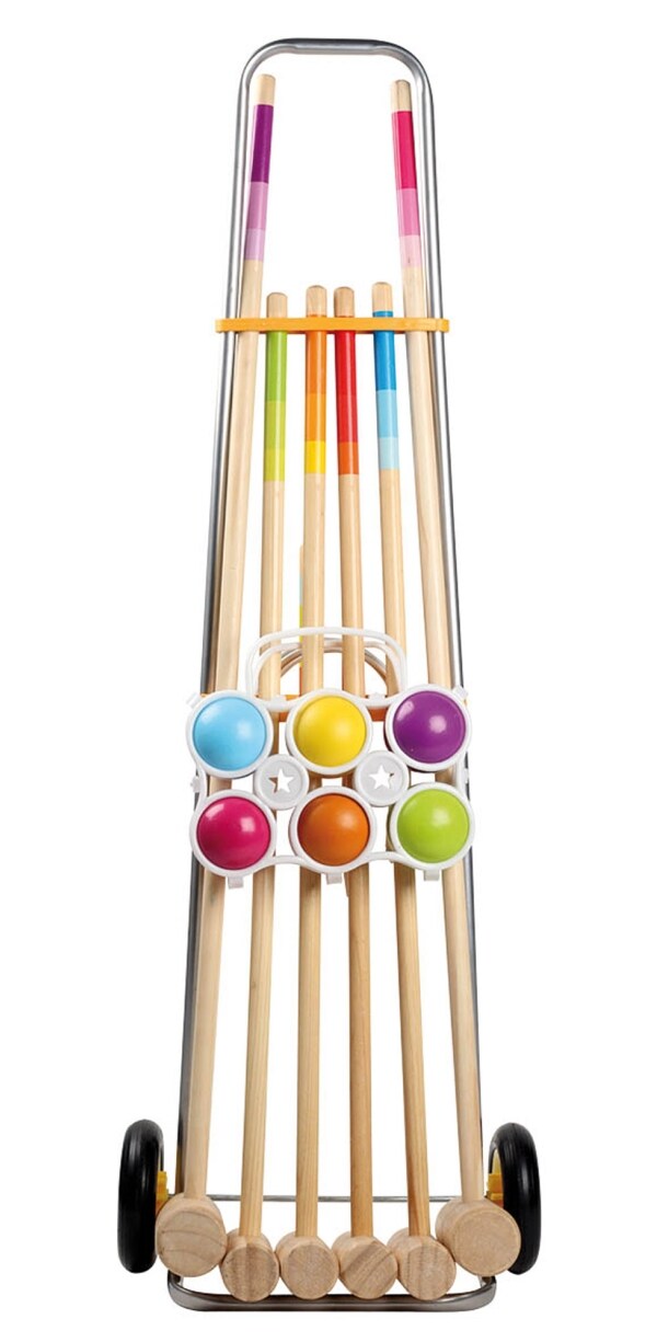 Outdoor active Outdoor active Krocketwagen f&uuml;r 6 Spieler, L&auml;nge 92 cm - Bild 1