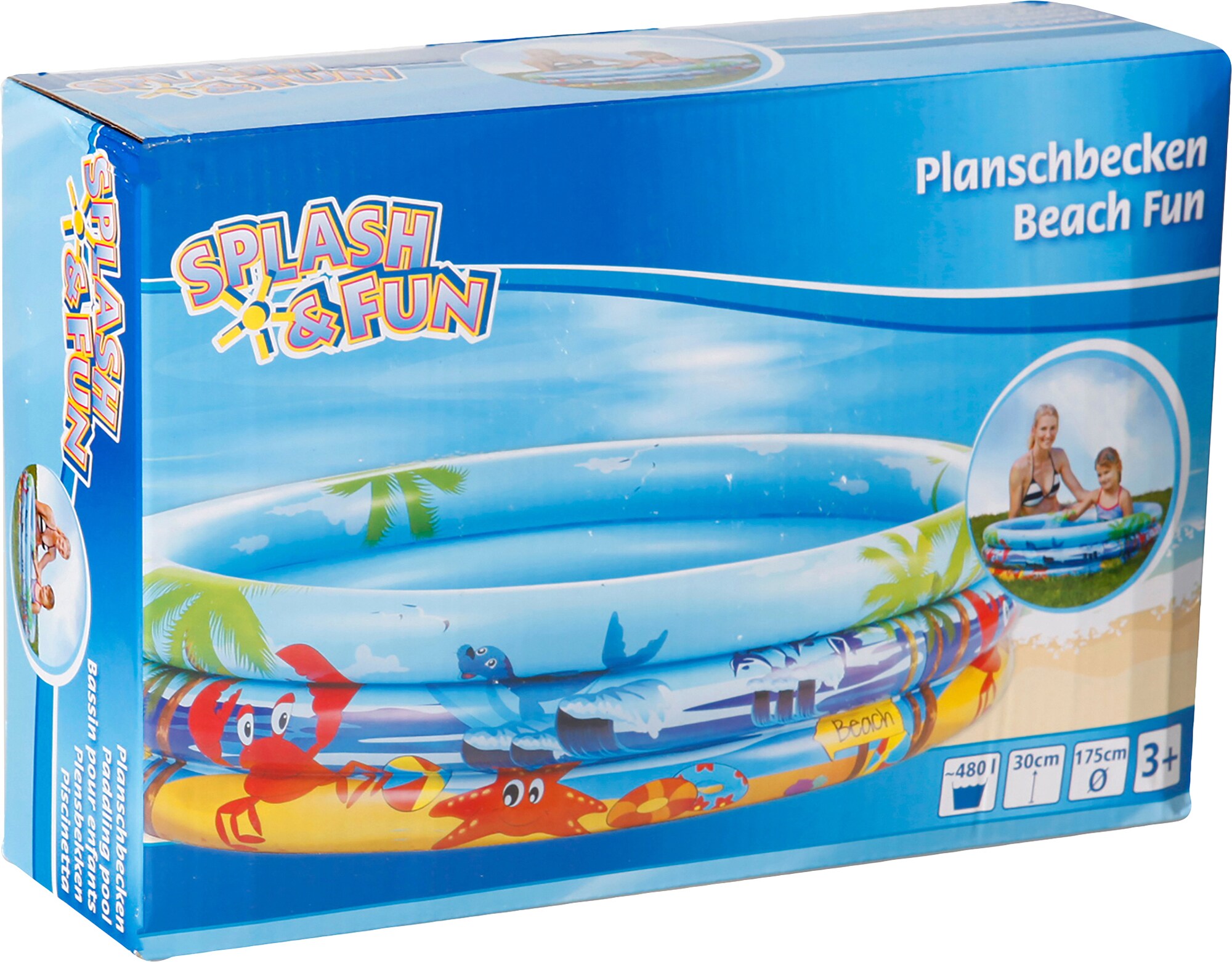 Splash & Fun Planschbecken Beach Fun # 175 cm - Bild 1