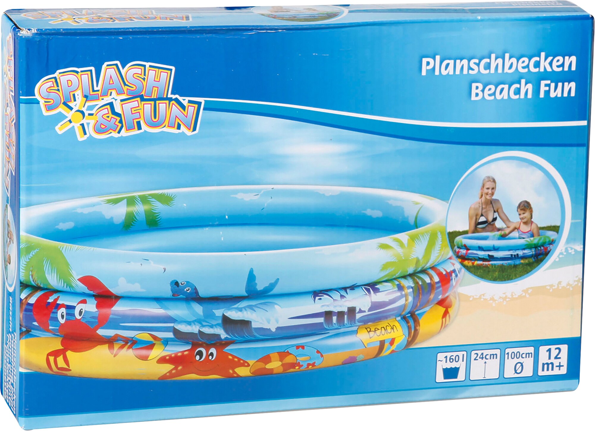 Splash & Fun Planschbecken Beach Fun # 100 cm - Bild 1
