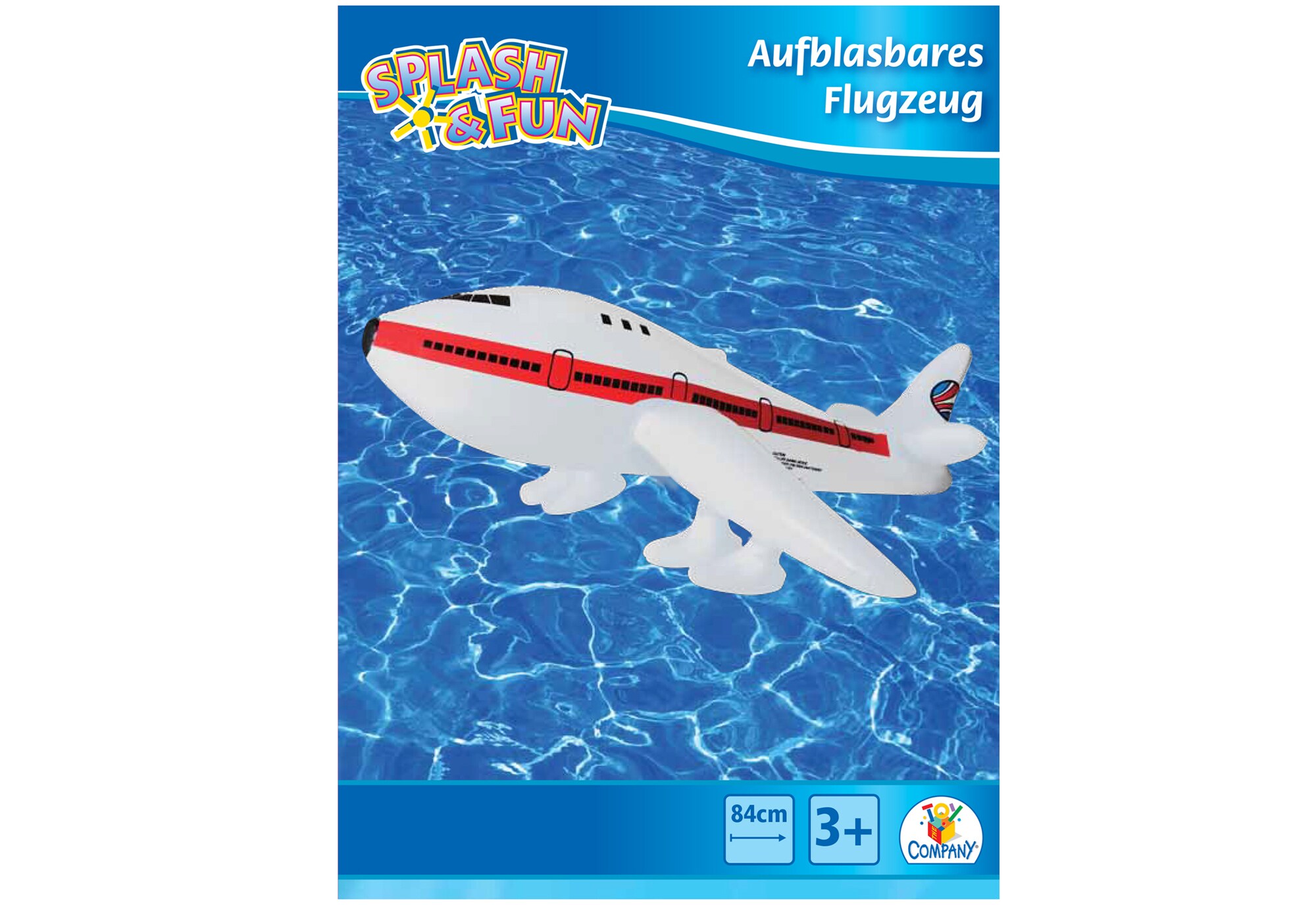 Splash & Fun Aufblasbares Flugzeug, 25 x 48 x 17 cm - Bild 1