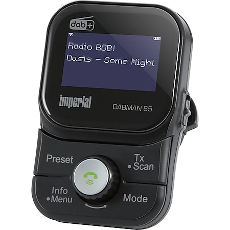 IMPERIAL DABMAN 65 DAB+ Auto Adapter (MicroSD, MP3, Akku, Bluetooth Freisprecheinrichtung) - Bild 1