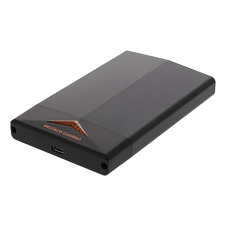 DELTACO GAMING 2.5 SATA HDD / SSD-Gehäuse (LED, USB 3.1 10 Gbit/s, Plug and Play) - Bild 1