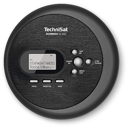 0000/3942 TechniSat DIGITRADIO CD 2GO Discman (CD-Player, DAB+, UKW, MP3 mit Resume-Funktion, Kopfhöreranschluss, Equalizer) - Bild 1