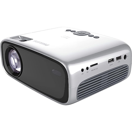Philips NeoPix Easy 2+ HD Mini-Projektor / Beamer (Stereosound, LED, bis zu 65" (165cm), HDMI, USB, VGA, MicroSD) - Bild 1
