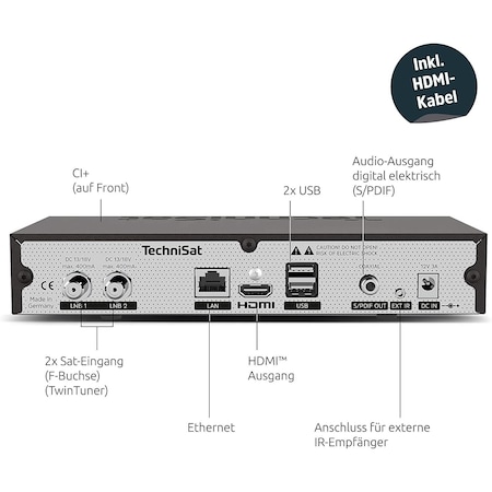 TechniSat DIGIT ISIO S3 HD Sat-Receiver mit Twin-Tuner online kaufen bei  Netto