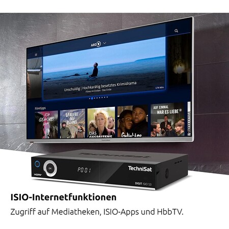 TechniSat Digit ISIO S1 HDTV-Digitaler HD+Sat-Receiver Twin-Tuner